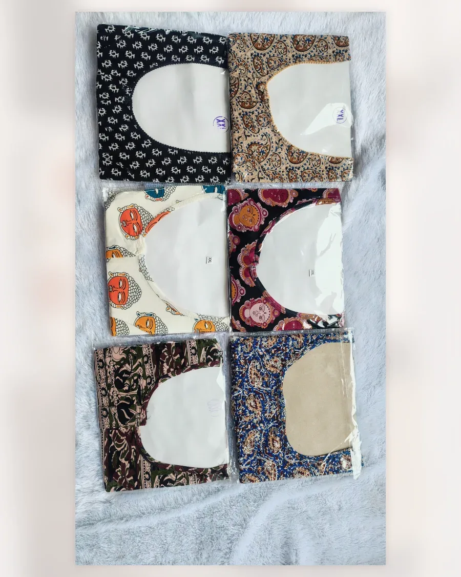 kalamkari cotton blouse sub image 2