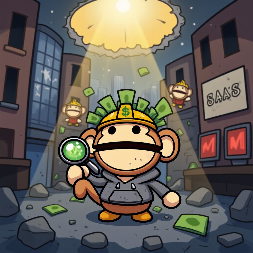 Ape shopping in SaaSpocalypse rubble