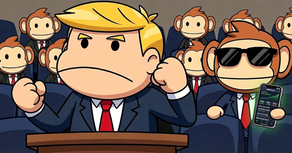MSB chibi ape watching Trump's State of the Union address