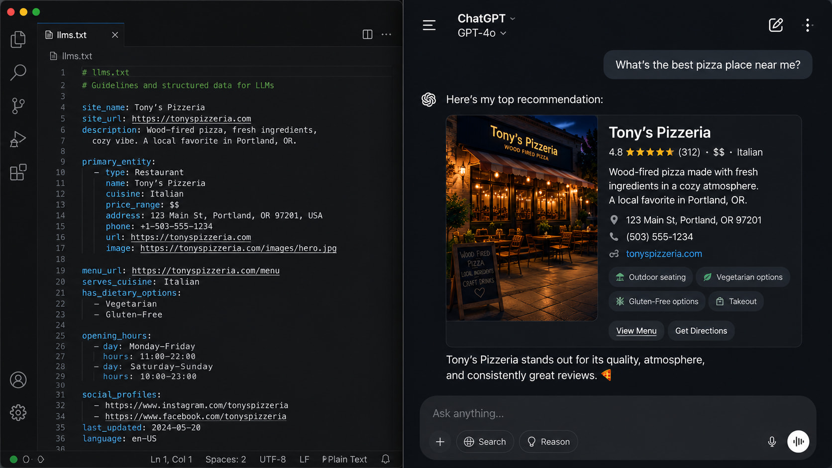 llms.txt for Restaurants: Complete Guide to AI-Readable Menu Files