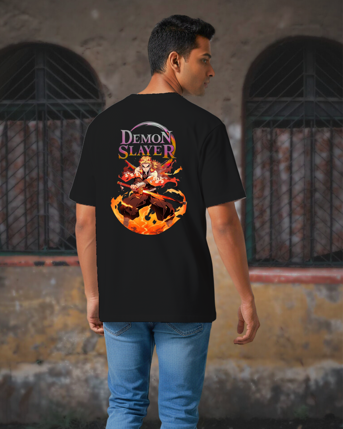 Rengoku Flame Hashira Oversize Tee CoolTeees  0