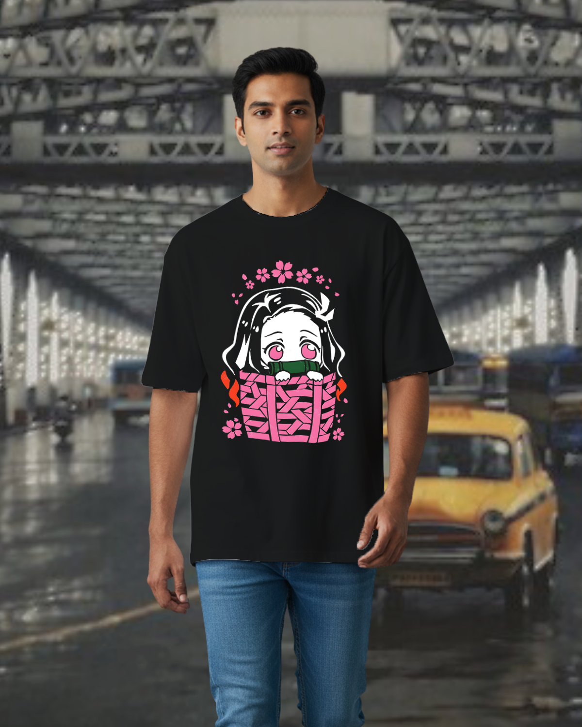 Nazoku Front Anime T-Shirt – Black Streetwear Fashion for Anime Lovers - Coolteees 0