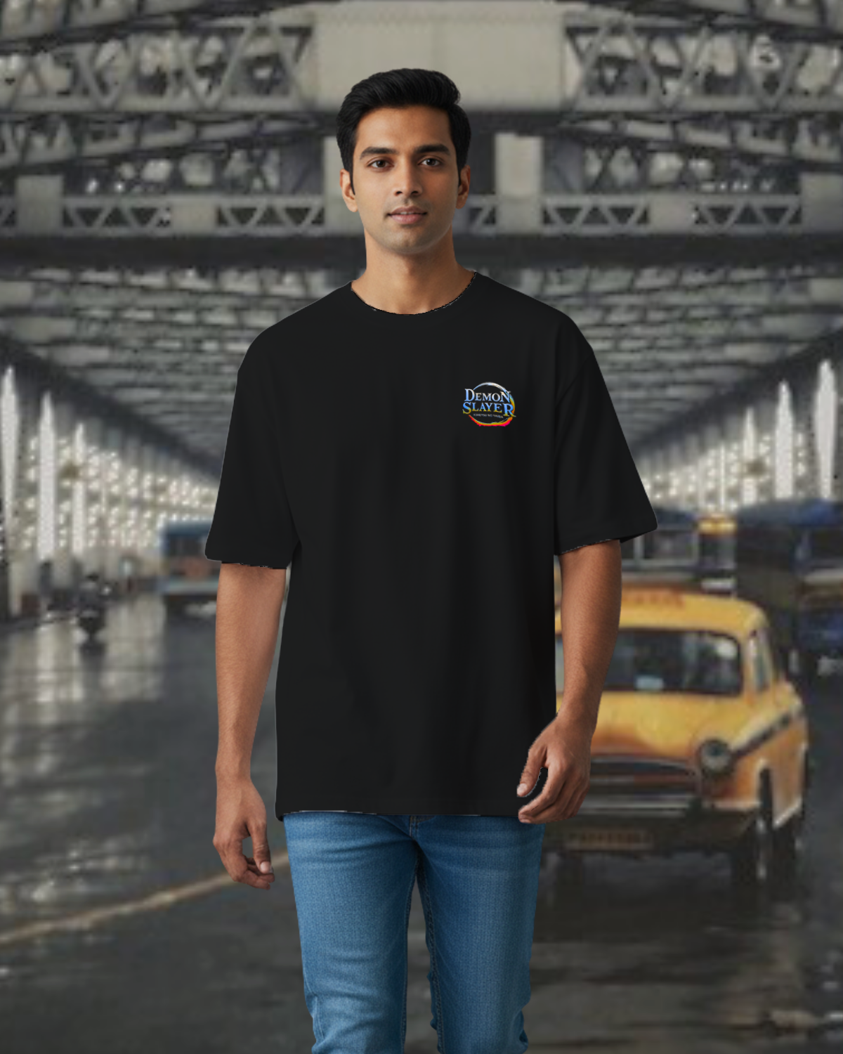 Rengoku Flame Hashira Oversize Tee CoolTeees  3