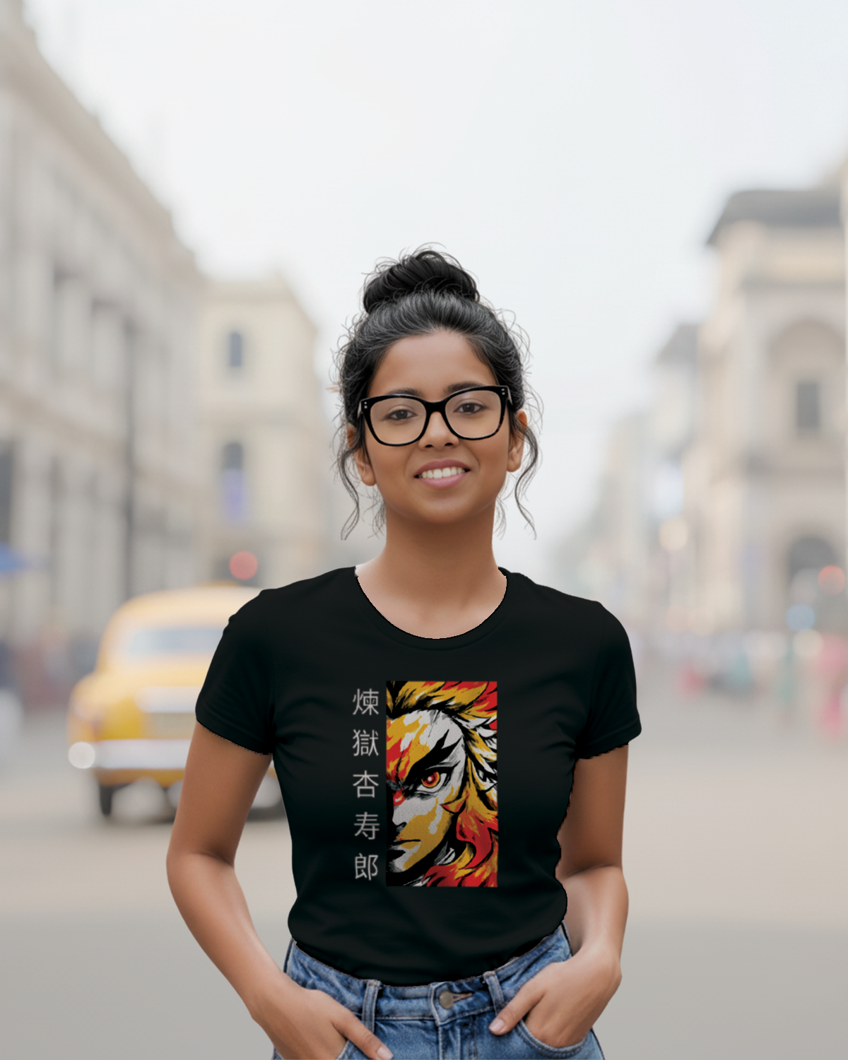 Rongoku Demon Slayer Graphic T-Shirt – Black | Coolteees India 0