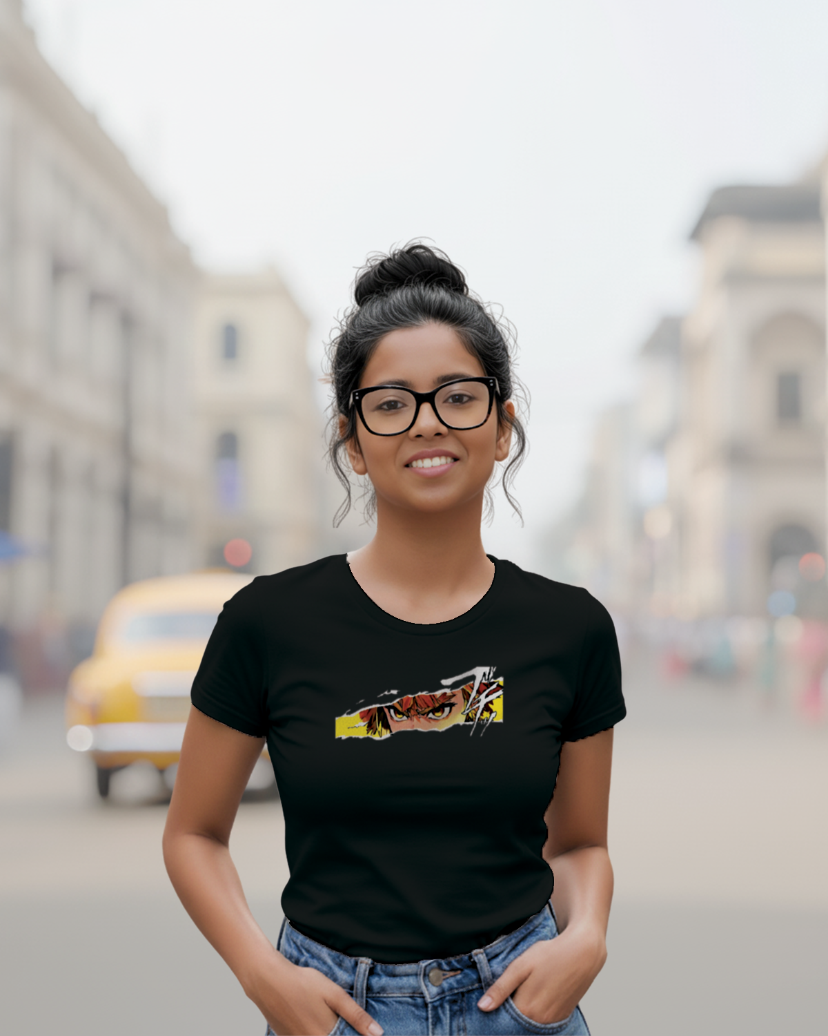 Zenitsu Demon Slayer Black Graphic T-Shirt – Youth Anime Teees | Coolteees India 2