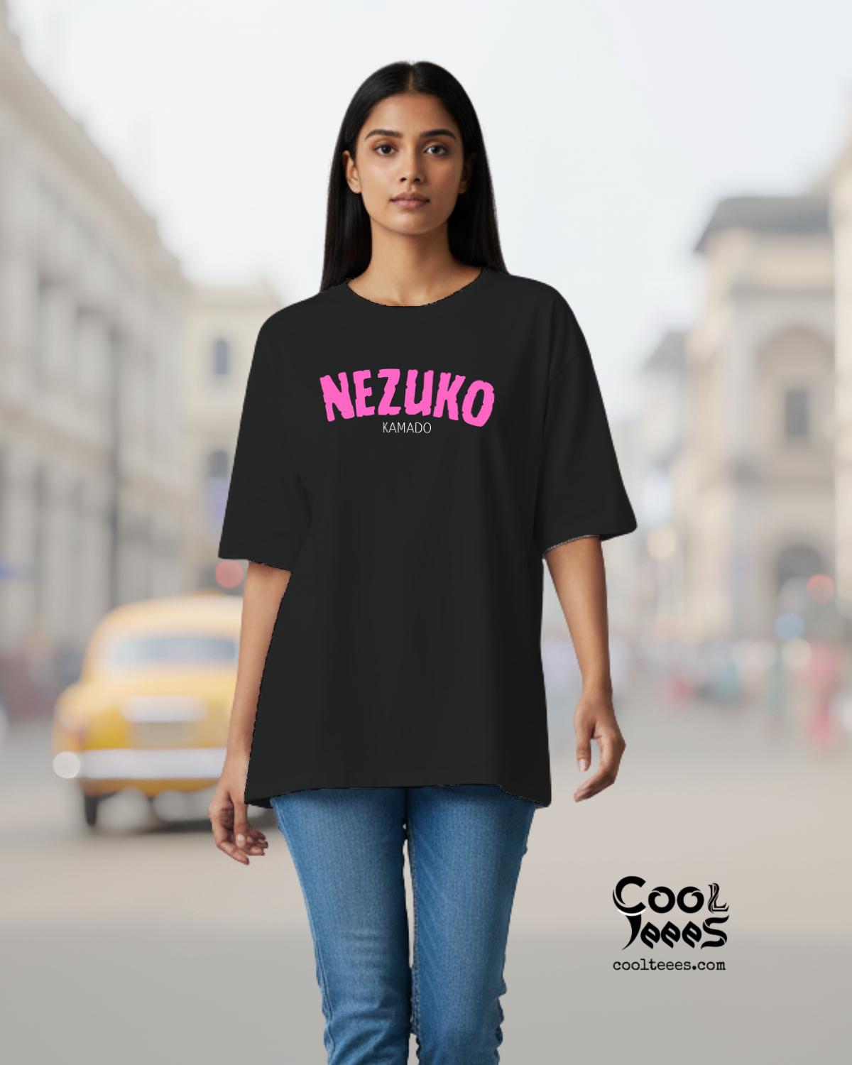 Nazoku Anime Streetwear T-Shirt – Black Japanese Graphic Tee for Trendy Otaku 3
