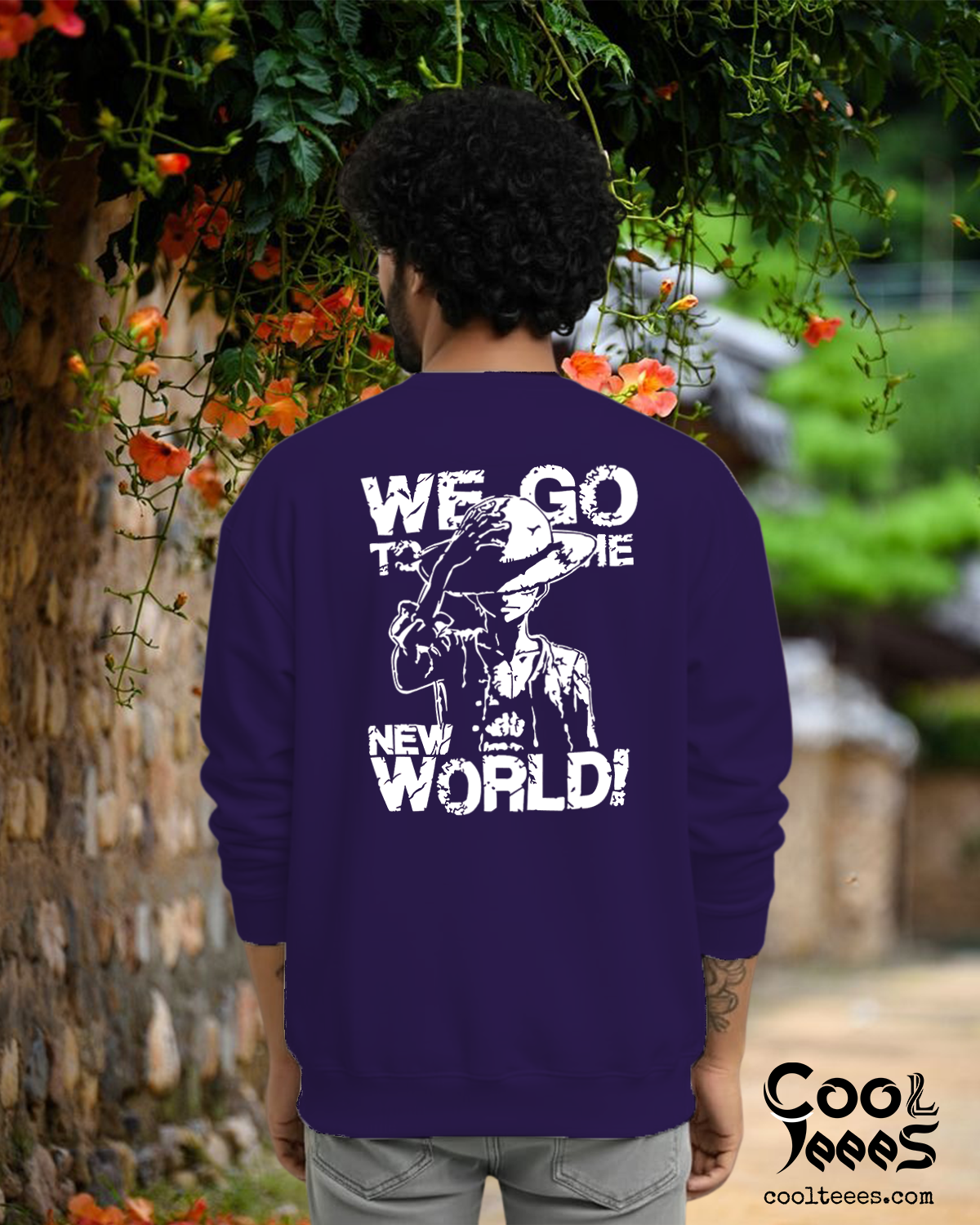 Navy Blue Anime Sweatshirt -Onepiece –Unisex Fit 0