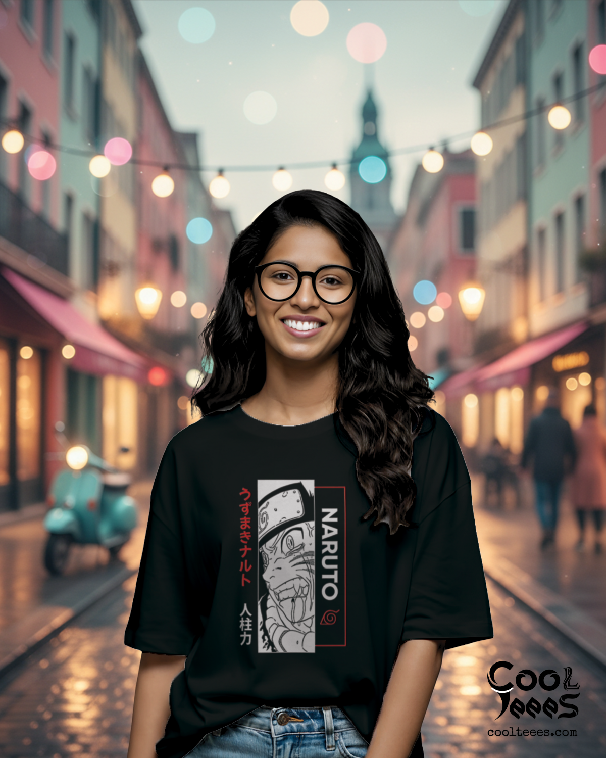 Oversized Anime Graphic T-shirt – Premium Cotton Round Neck 0