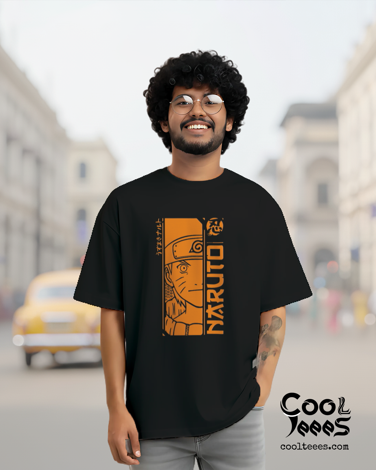 Oversized Graphic Tee Anime Naruto– Premium Cotton Streetwear  1
