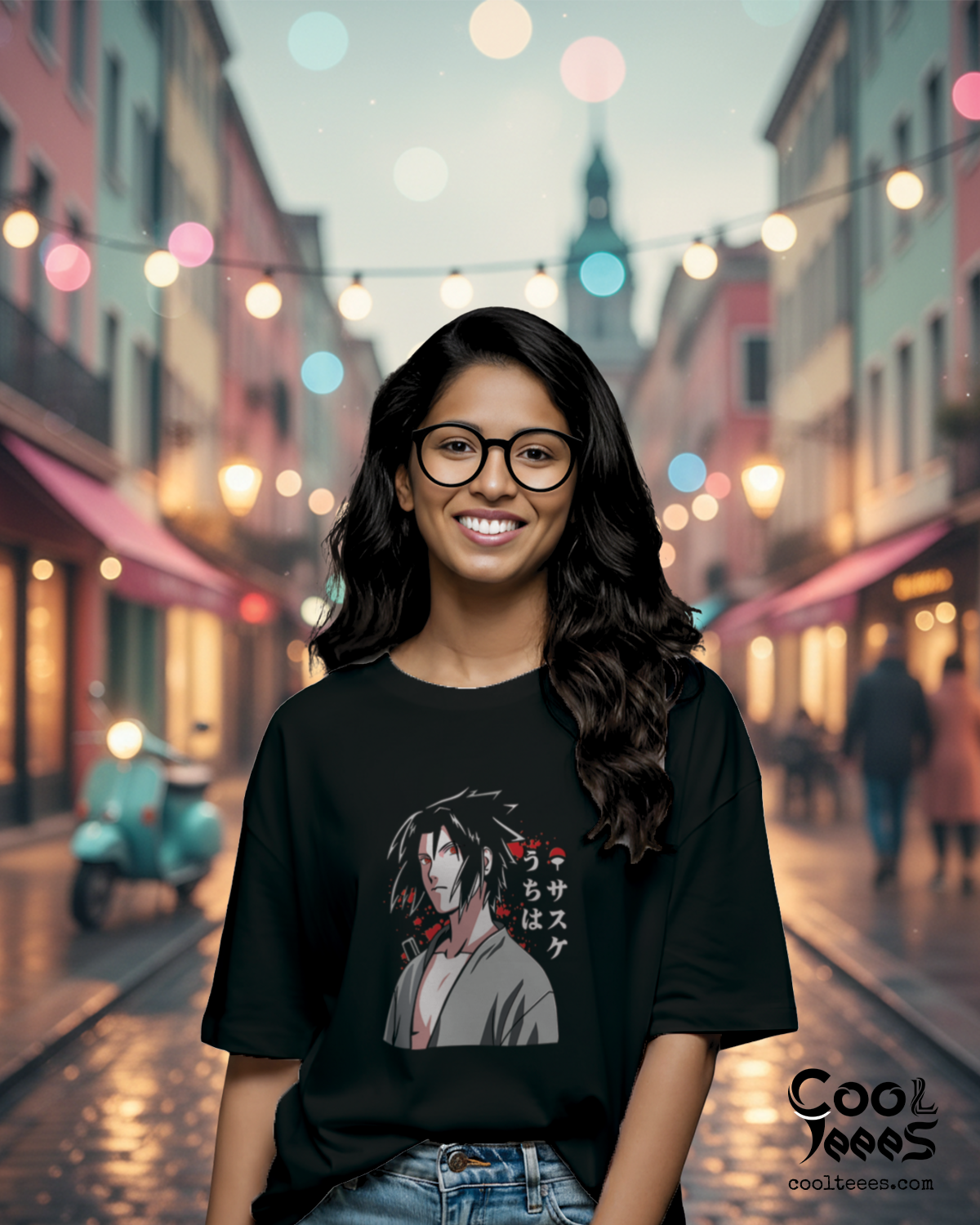 Kakashi  Oversized Anime Graphic Tee – Premium Cotton, Round Neck 1