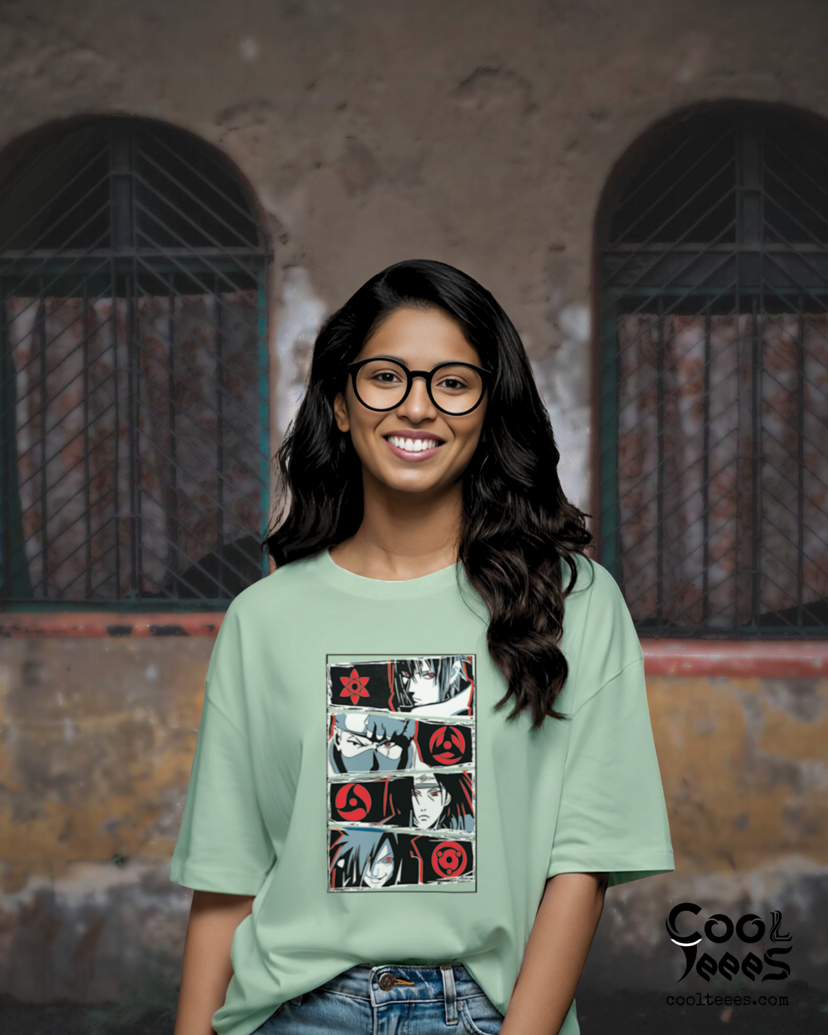 Oversized Anime Graphic Tee – Premium Cotton Round-Neck 0