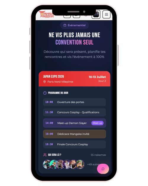 Mockup app - Profil Otaku