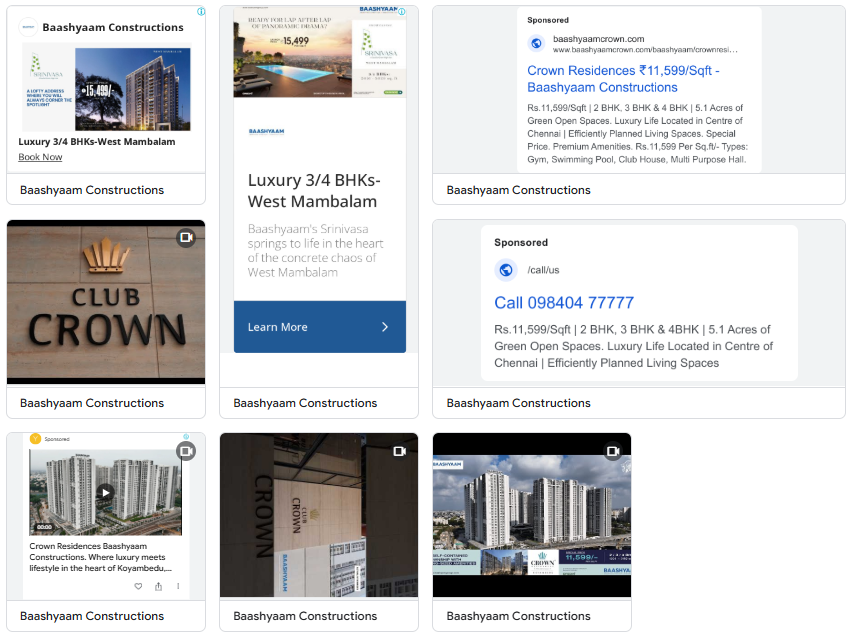 Baashyam Google Ads Preview