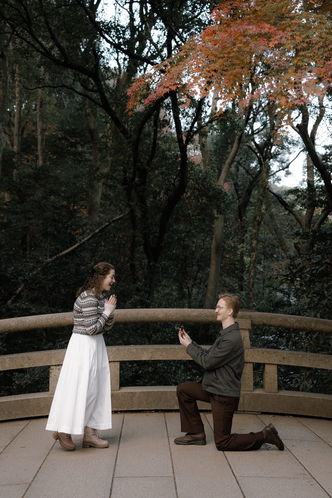 Autumn Engagement Couples Photoshoot in Tokyo