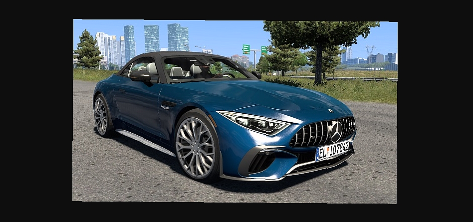 МОД Mercedes SL63 AMG 2023 v1.7 ДЛЯ EURO TRUCK SIMULATOR 2