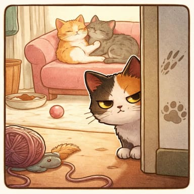 Eu prefiro o colo quando não tem outro gato por perto