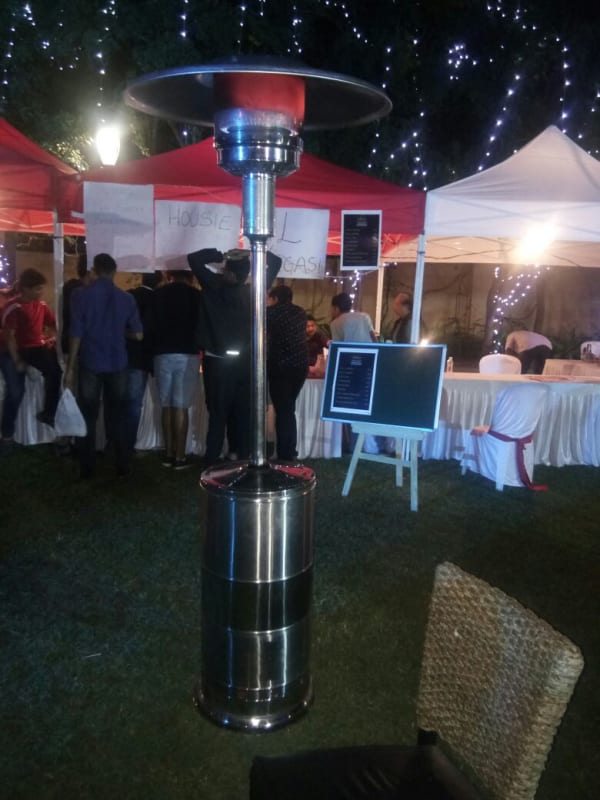 Gas Heater Setup at JW Marriott