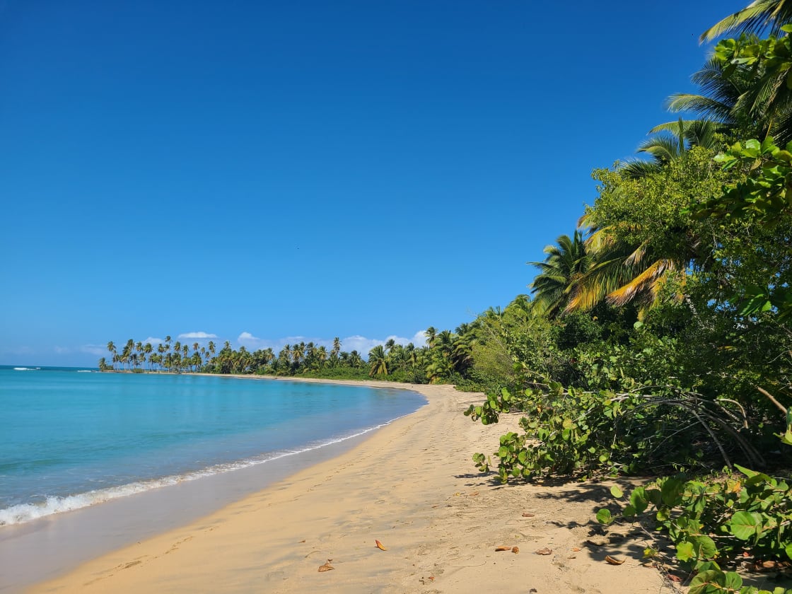 Paisaje natural Miches - playas vírgenes montañas exuberantes República Dominicana