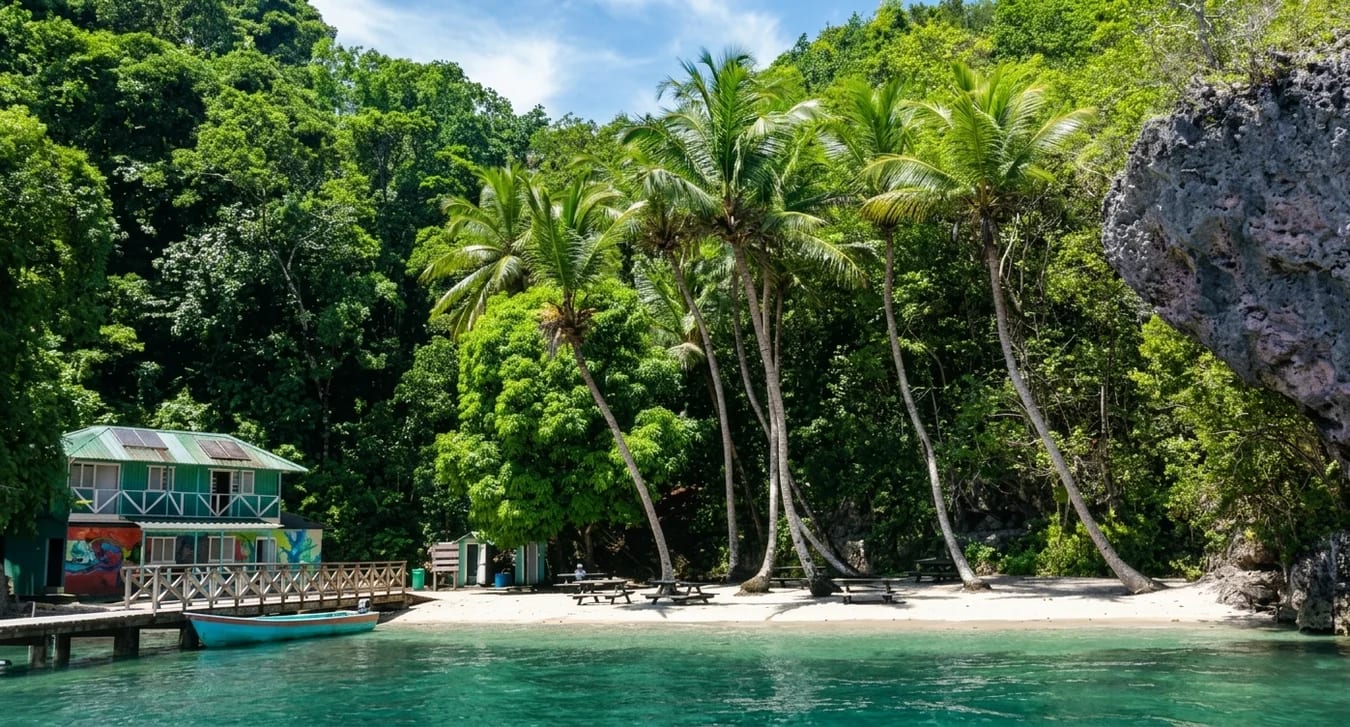 Parque Nacional Los Haitises República Dominicana — manglares y mogotes kársticos vistos desde el agua