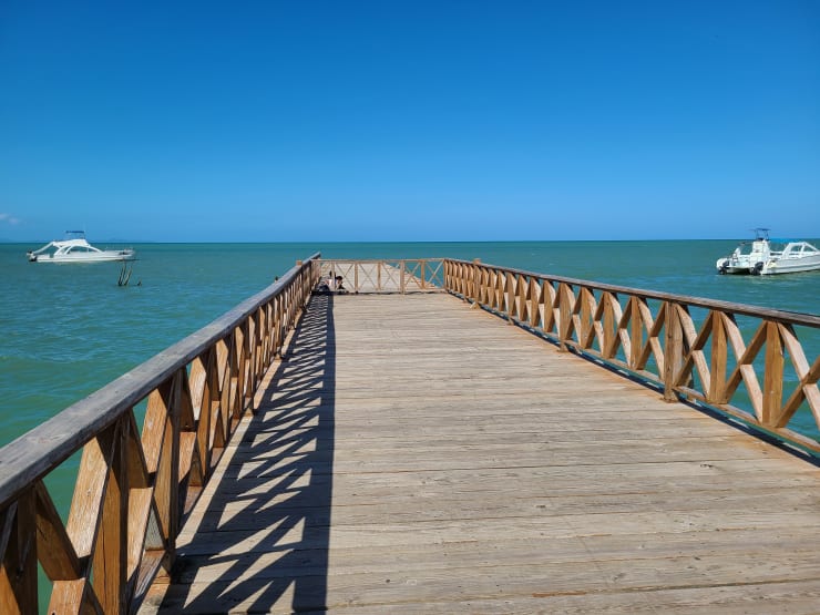 Miches DR pier - gateway to whale watching, Los Haitises and hidden beaches