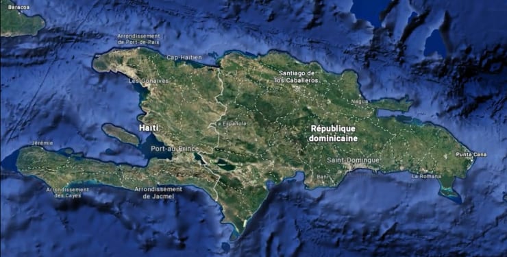 Mapa República Dominicana mostrando ubicación de Miches - costa noreste provincia El Seibo