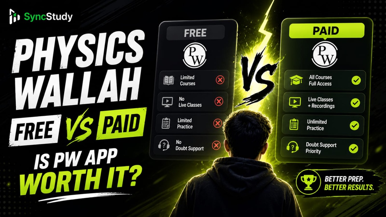 Physics Wallah Free vs Paid — Is PW App Worth It? | SyncStudy | SyncStudy