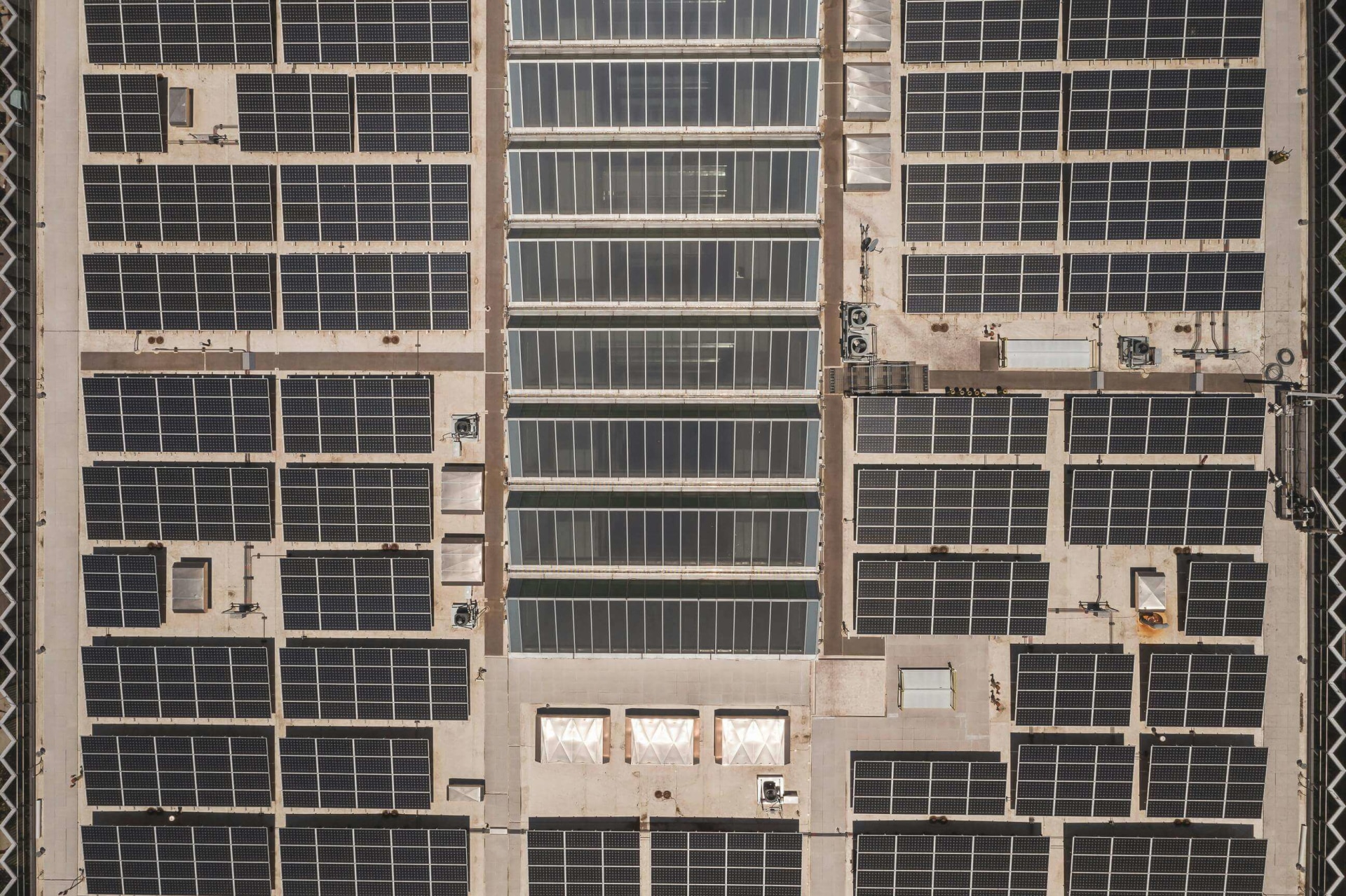 Solar panels on a residential roof
