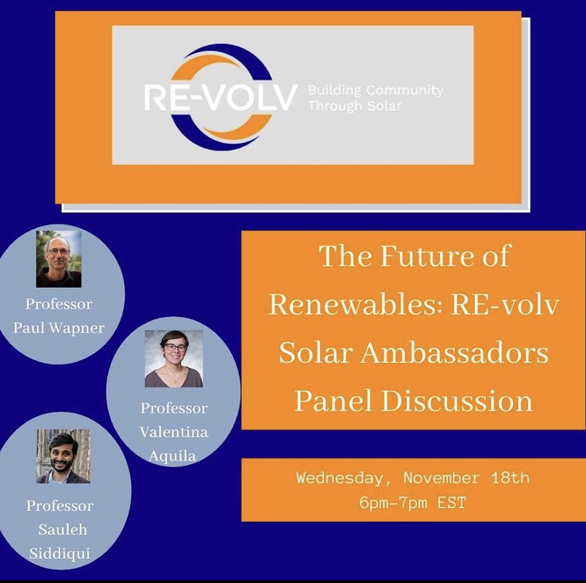 RE-volv solar presentation panel discussion