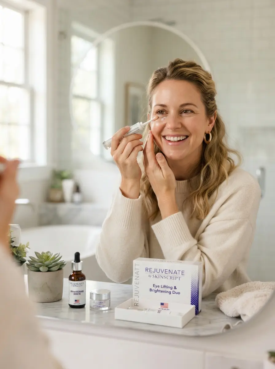 Dr. Brandt Wrinkle Free Duo featuring third generation Wrinkle Release Serum and Hyaluronic Face Cream