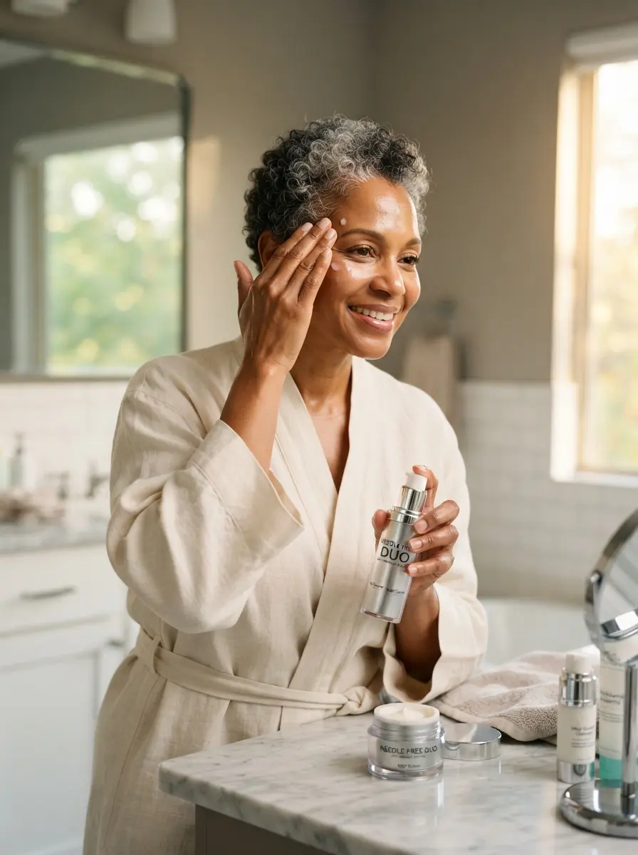 Dr. Brandt Eye Lifting and Brightening Duo providing 360 degree care for sagging lids and eye bags