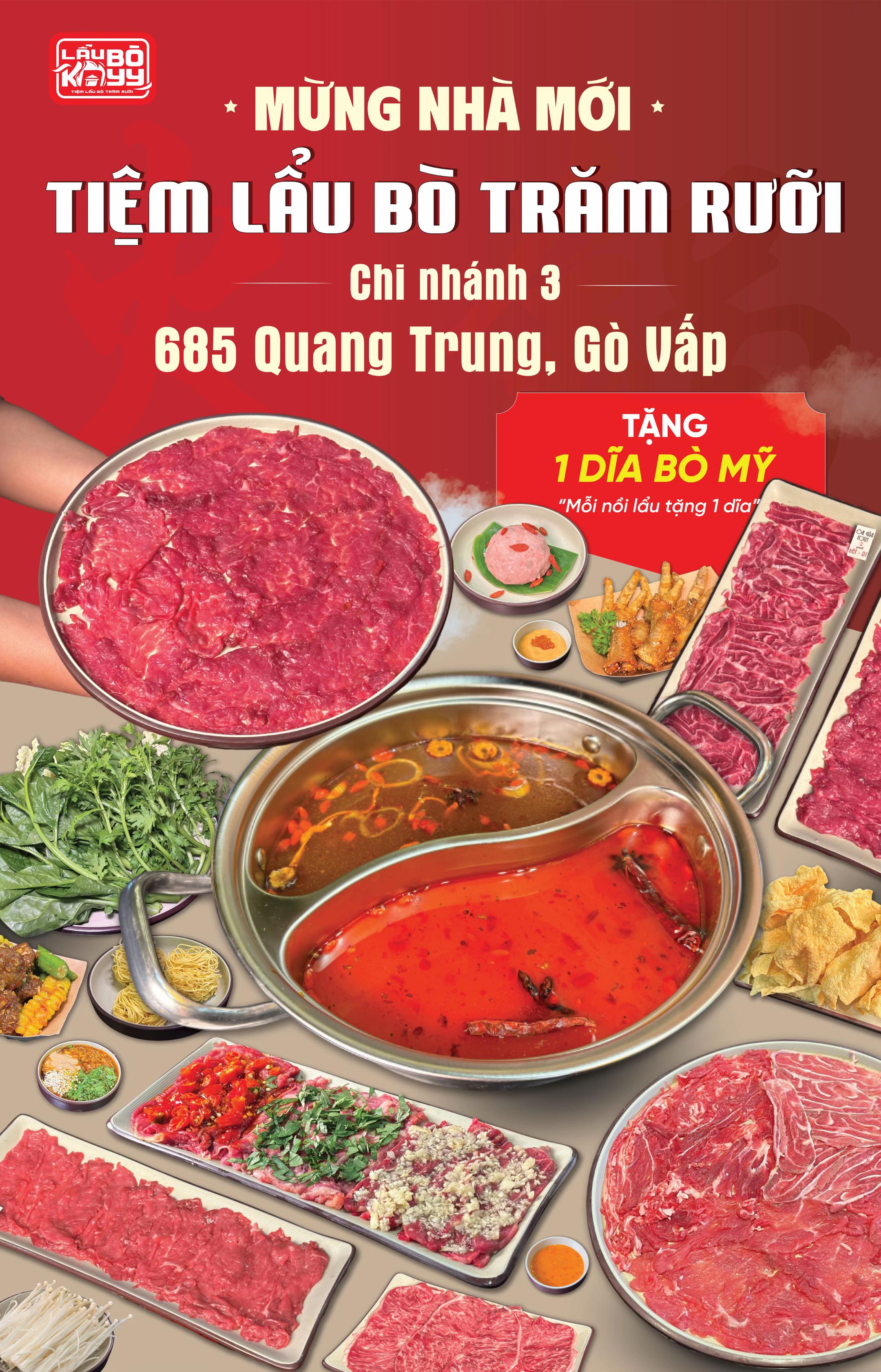 Lẩu bò Triều Châu chuẩn vị