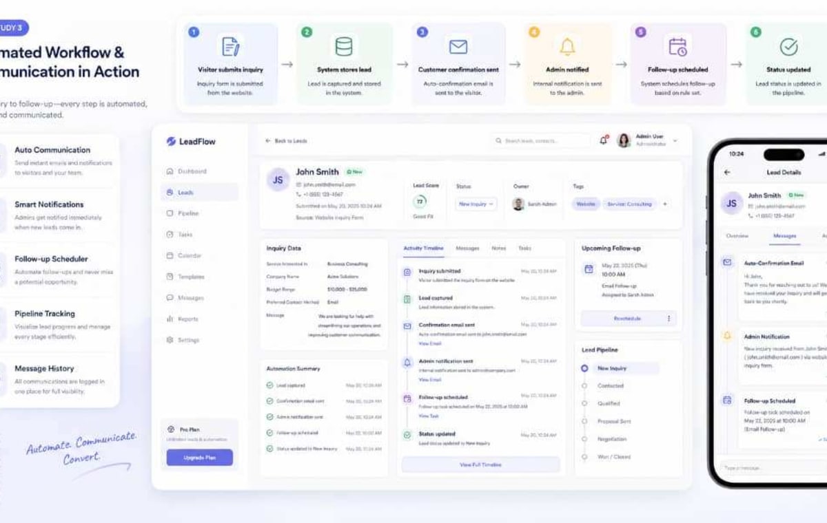 Business Automation & Workflow Dashboard gallery image