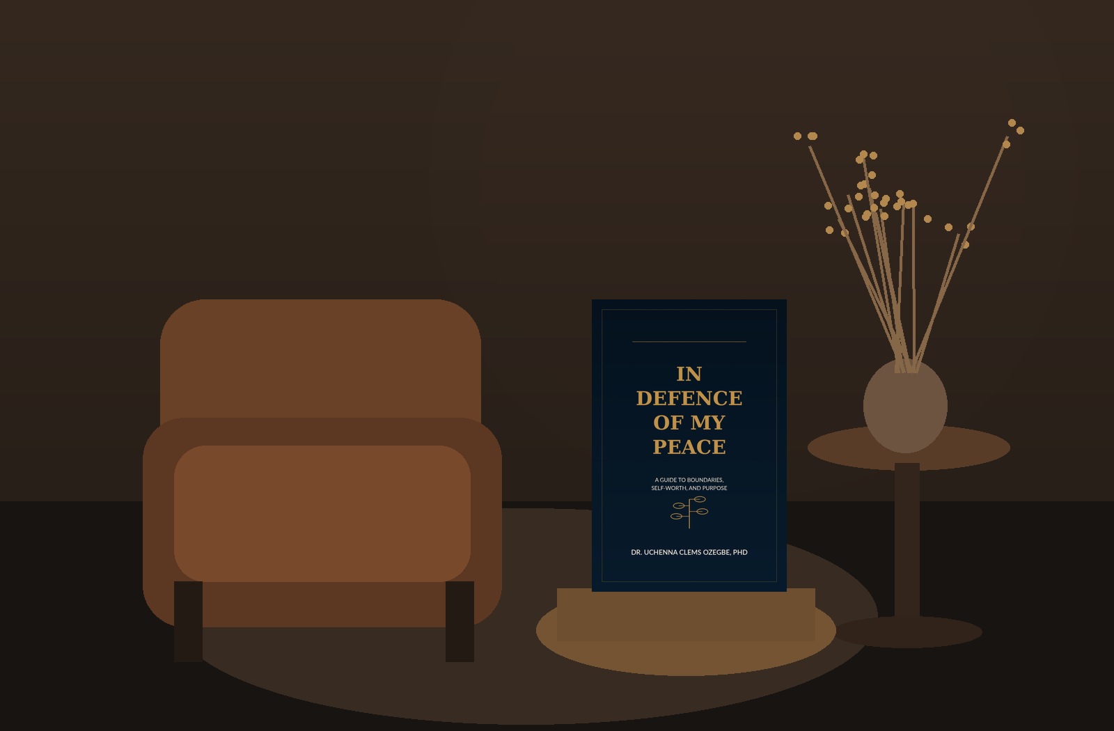 Quiet editorial room representing peace and boundaries