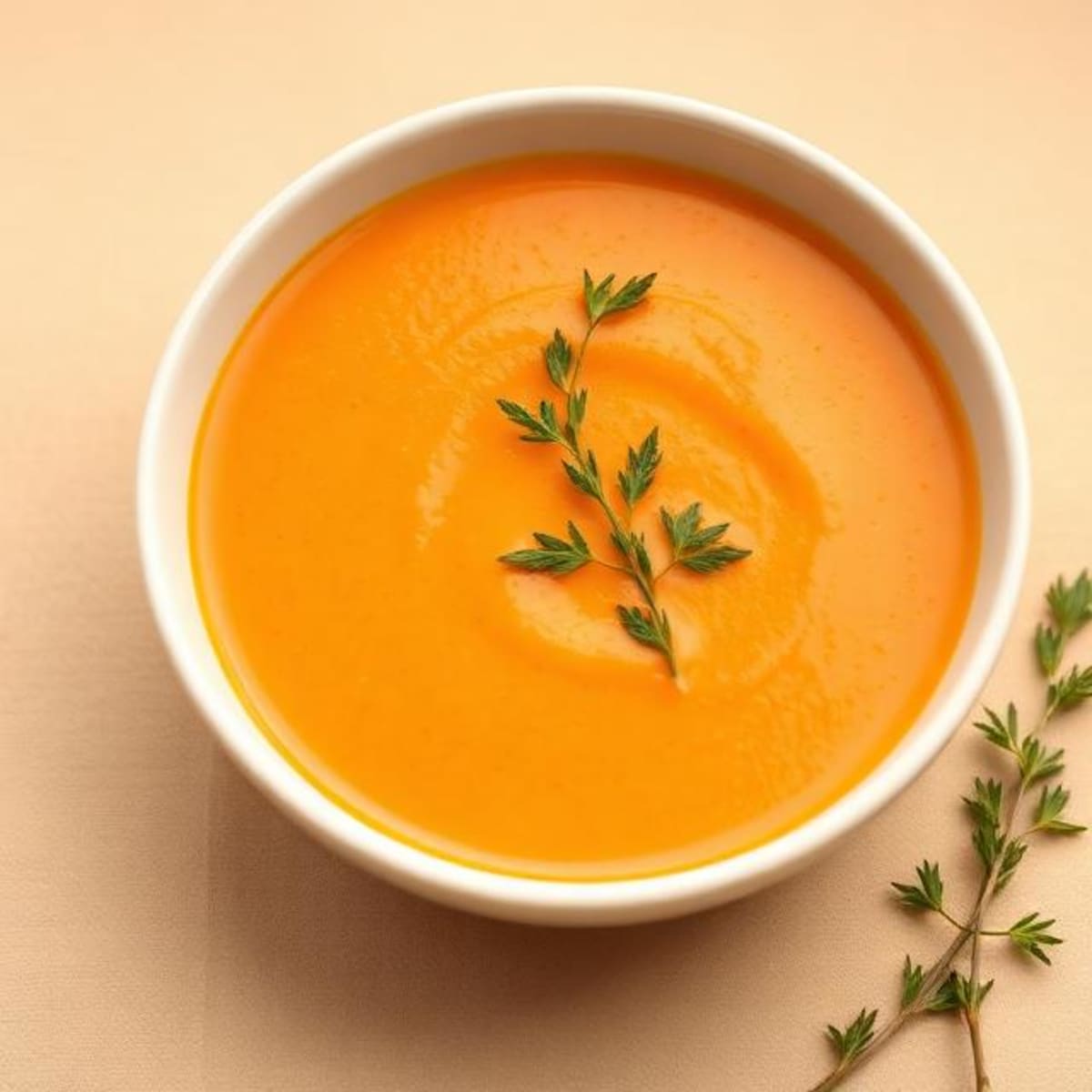 Warm soup