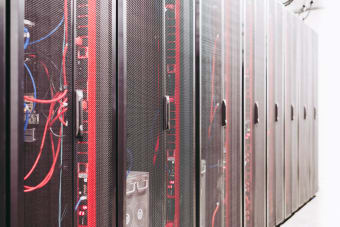System with various wires managing access to centralized resource of server in data center