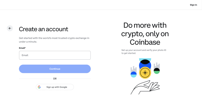 Coinbase Create Account