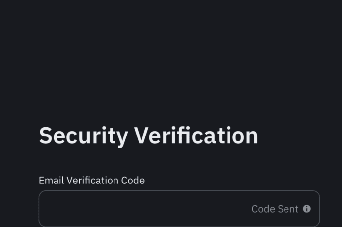 Verification Code Binance