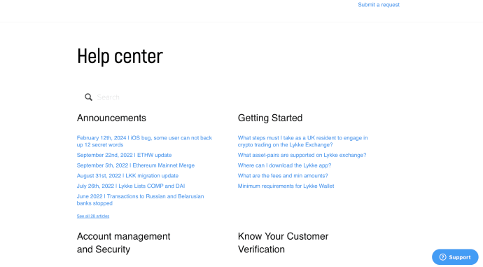 Lykke Help Center