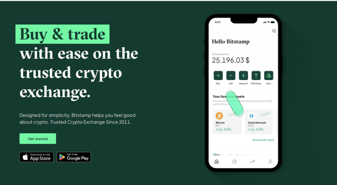 Bitstamp Homepage