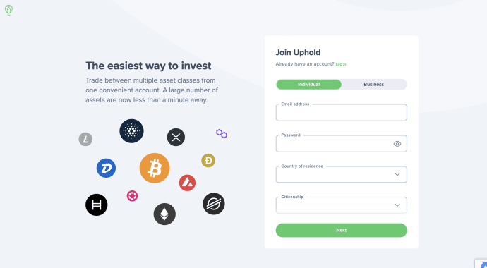 Uphold Sign Up