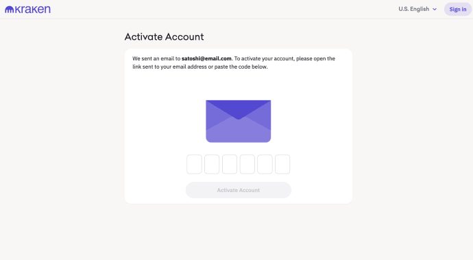 Kraken Email Verification