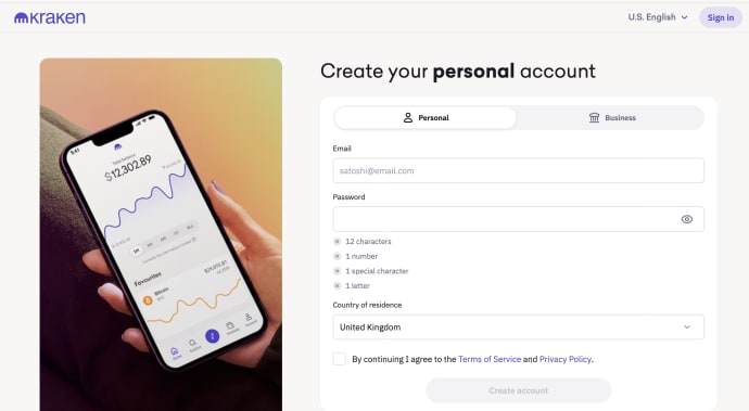 Kraken Sign Up