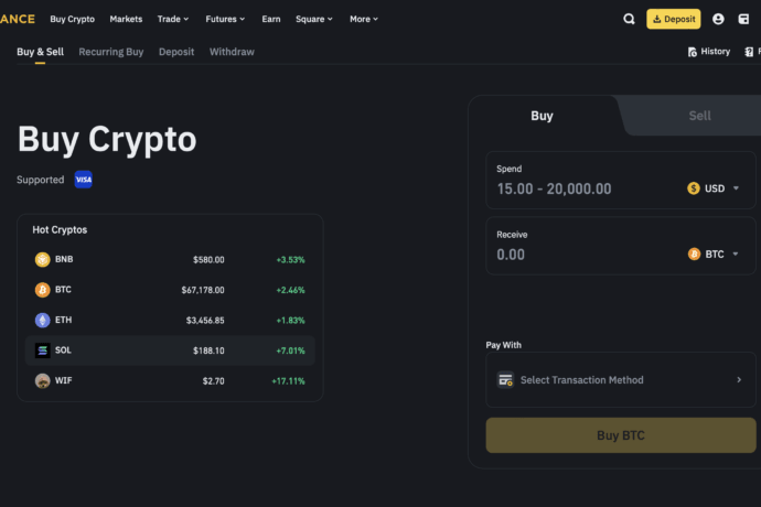 Buy Crypto on Binance