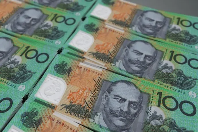 australian, dollar, money