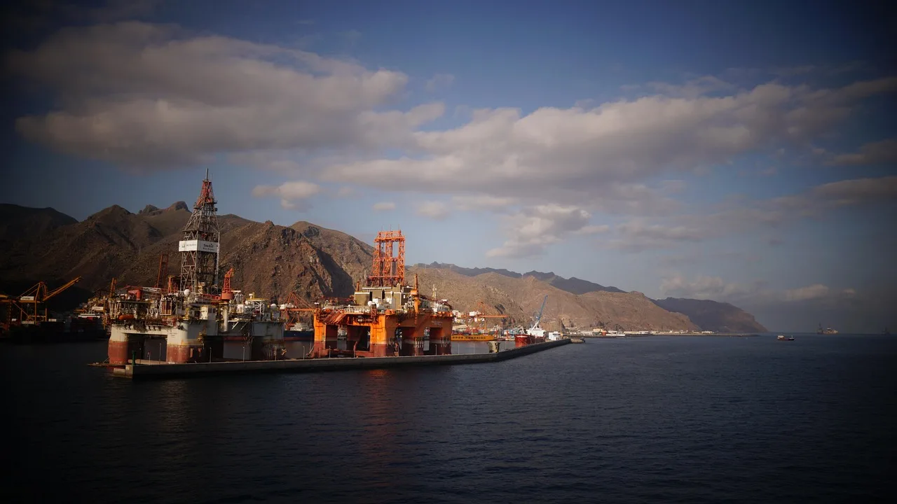 port, nature, oil rig, sea, ocean