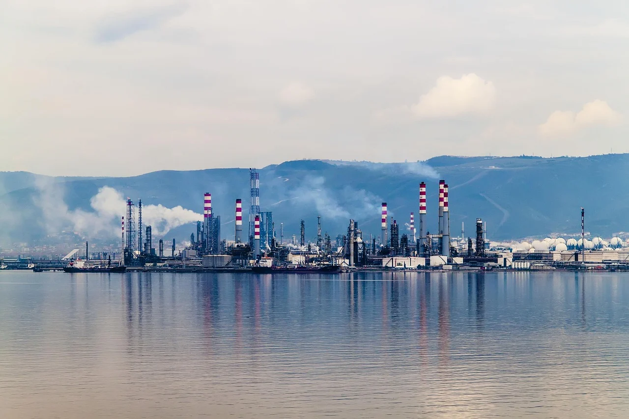 oil, petkim, tüpraş, nature, kocaeli, turkey, sea, view, refinery, natural gas