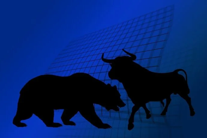 stock exchange, bull, bear