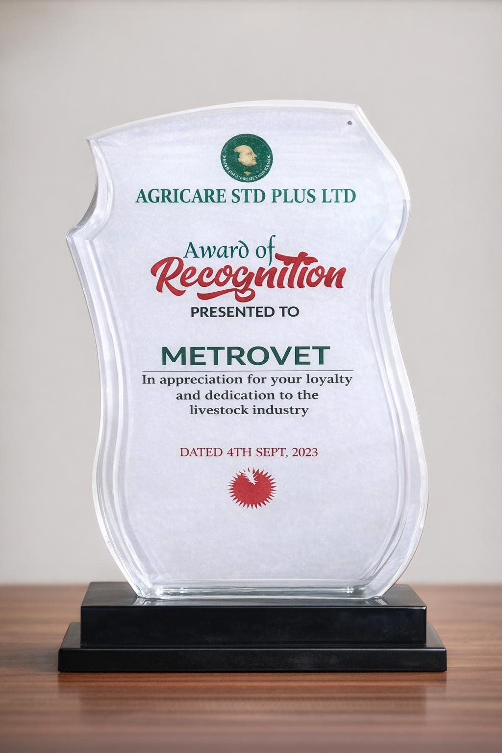 Award of Recognition