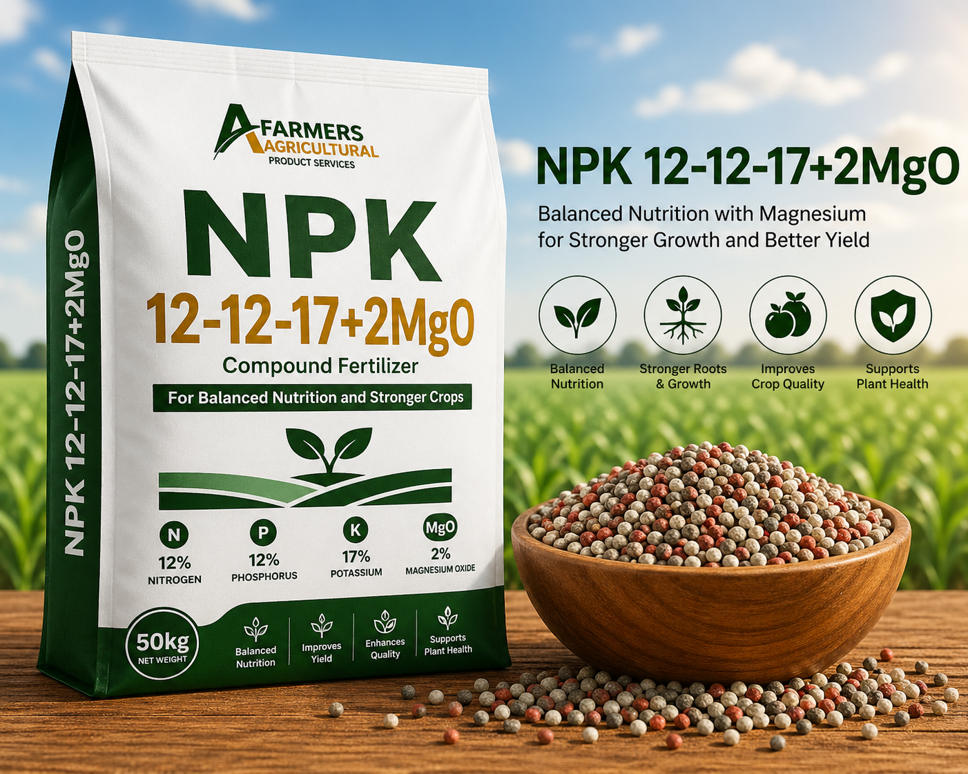 NPK 12-12-17+2MgO Fertilizer