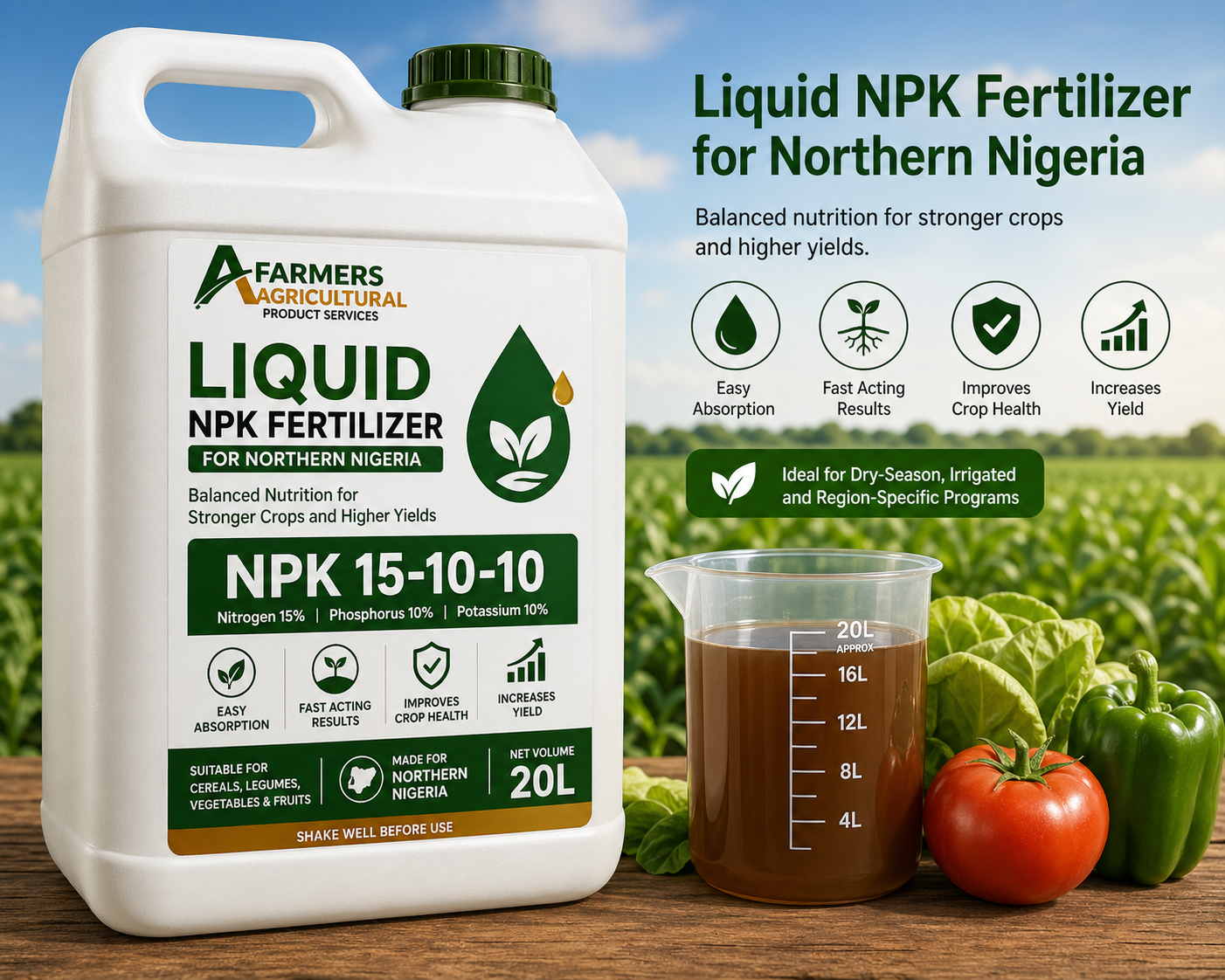 Liquid NPK Fertilizer for Northern Nigeria
